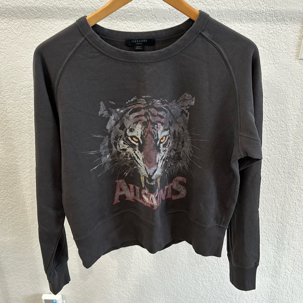 All Saints sweatshirt with tiger graphic | s